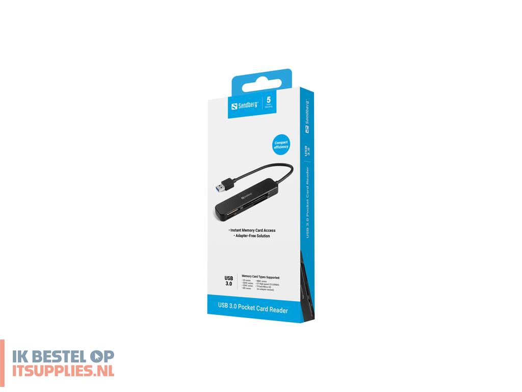 0038148-sandberg_134-32_geheugenkaartlezer_usb_32_gen_1_31_gen_1_zwart
