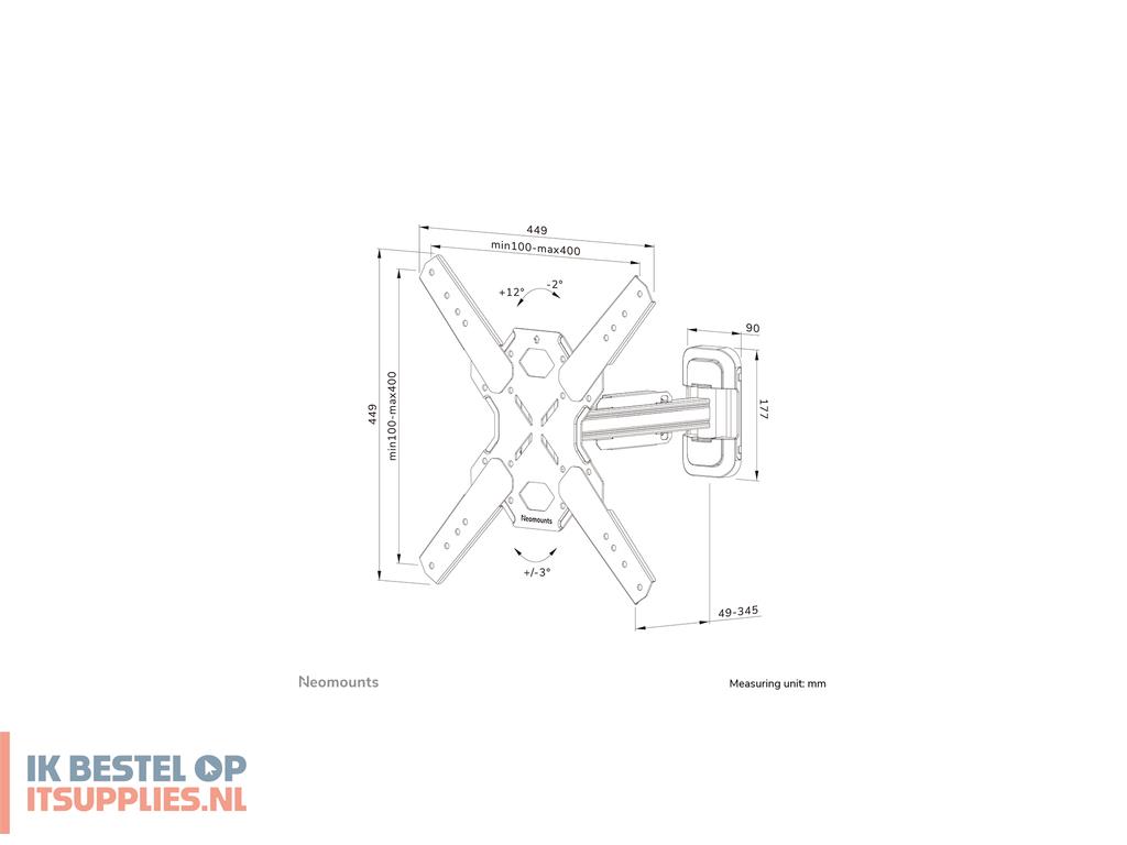0944414-neomounts_wl40s-840bl14_tv-bevestiging_165-1_cm_65_zwart