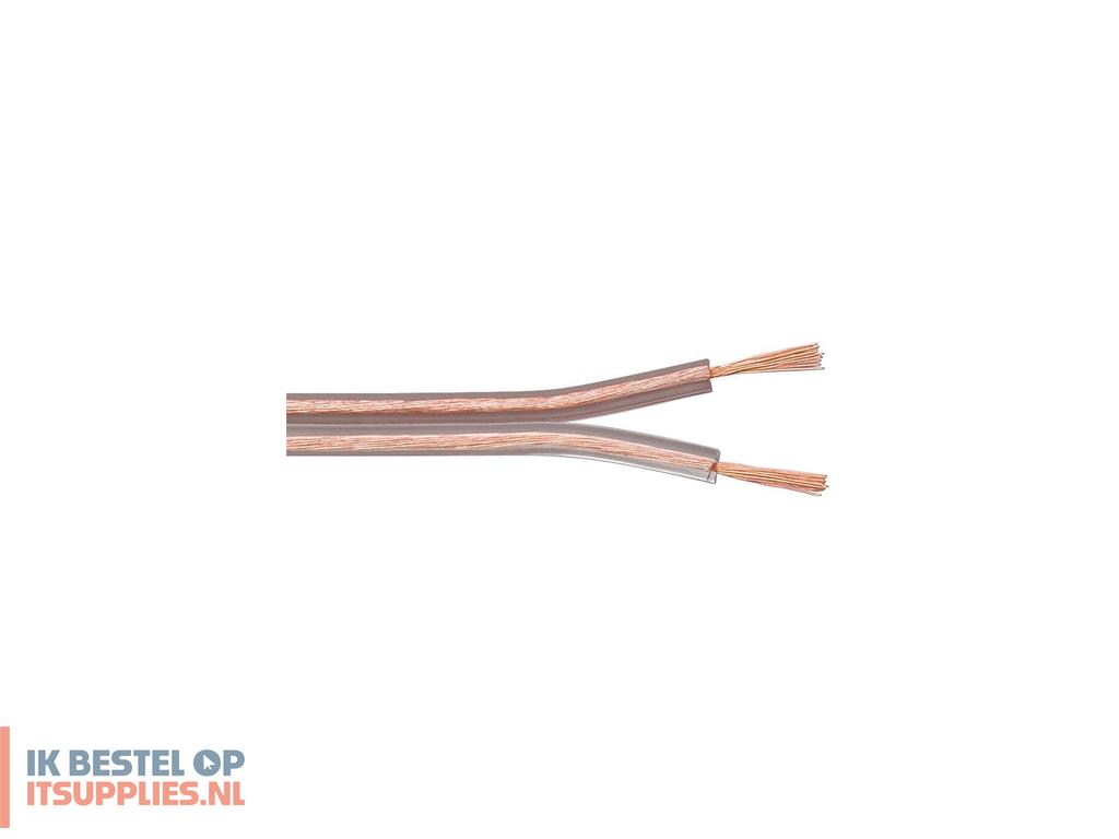 1650036-microconnect_audspeaker9-100_audio_kabel_100_m_transparant
