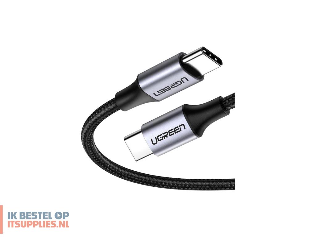 1510838-refurbished_ugreen_50150_usb-kabel_usb_20_1_m_usb_c_0-48_gbits_60_w_zwart-_zilver