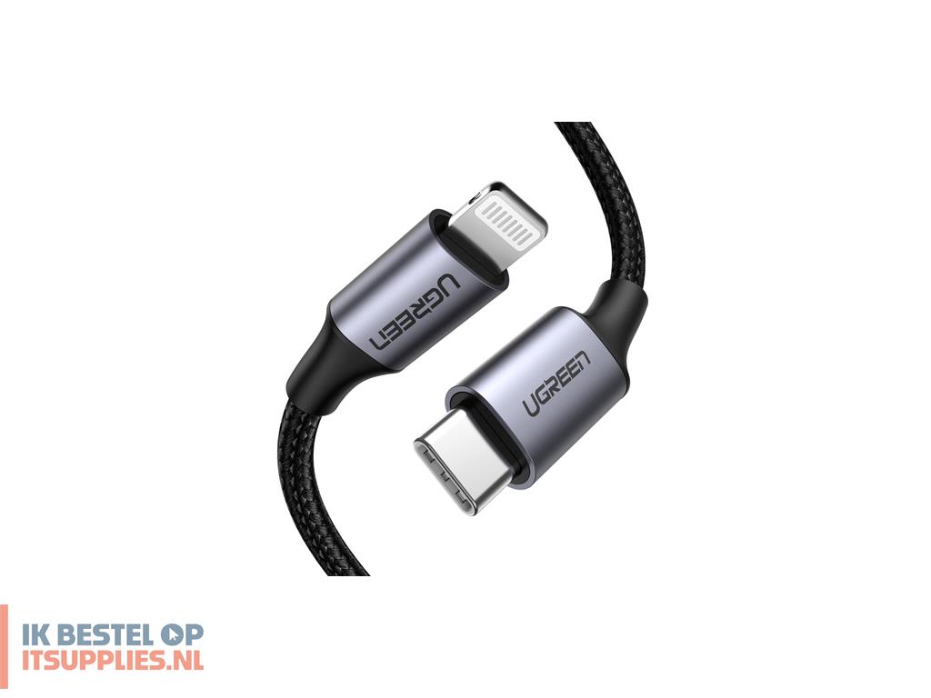 2028170-ugreen_60759_mobiele_telefoonkabel_zwart-_zilver_1_m_usb_c_lightning