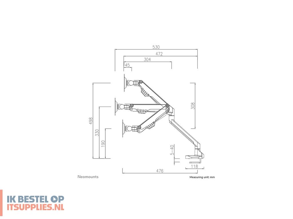 2111647-neomounts_fpma-d750silver2_flat_panel_bureau_steun_81-3_cm_32_zilver
