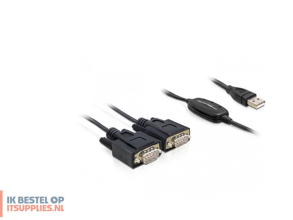 1519832-delock_2x_rs232usb_20_seriele_kabel_zwart_usb_type-a_2_x_db-9