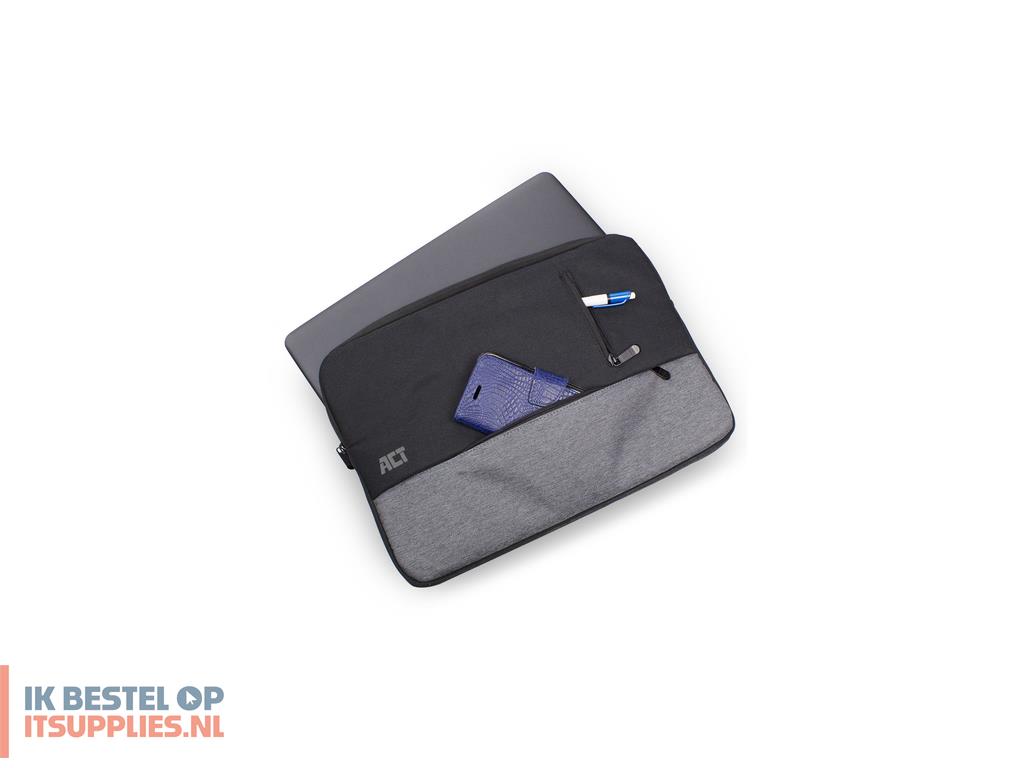 2023711-act_ac8545_laptoptas_39-6_cm_156_opbergmapsleeve_zwart-_grijs