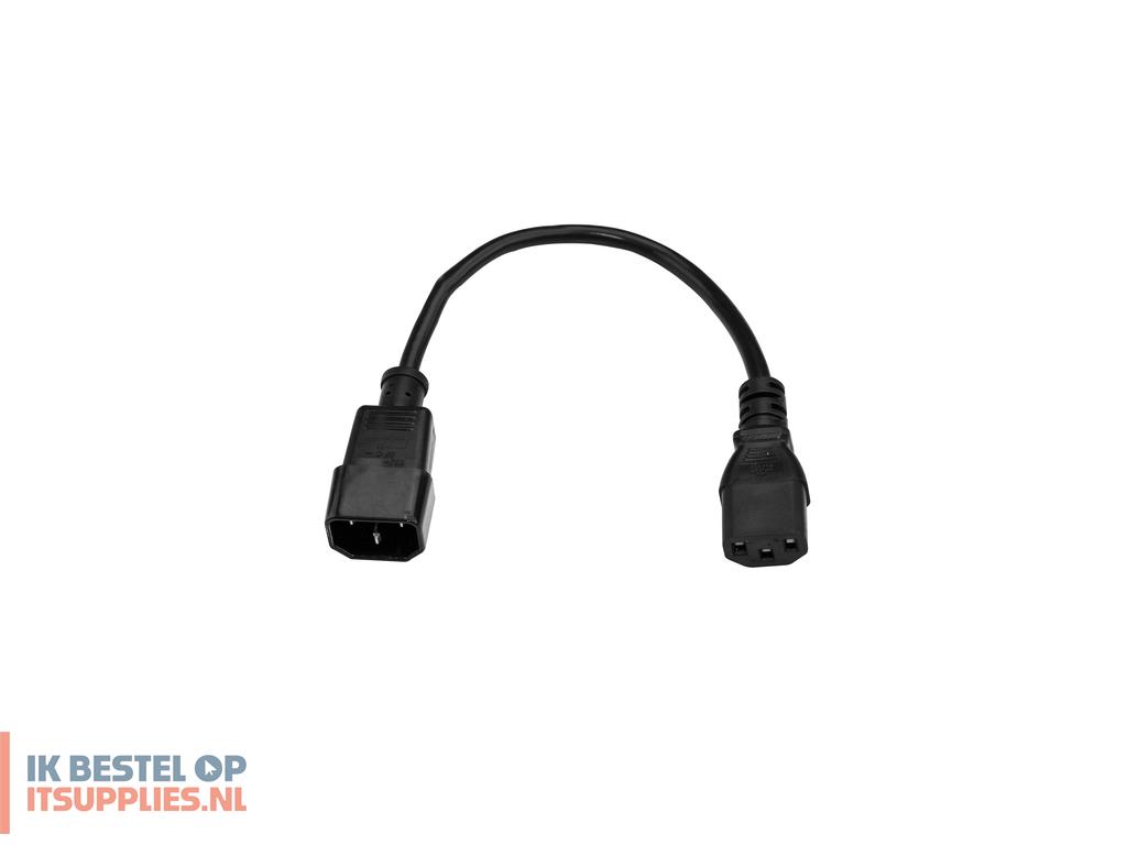 1759942-refurbished_startechcom_pxt100143_electriciteitssnoer_0-9_m_c13_stekker_c14_stekker