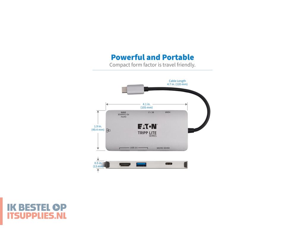 4628396-refurbished_tripp_lite_u442-dock5-gy_laptop_dock_poortreplicator_bedraad_usb_32_gen_1_31_gen_1_type-c_grijs