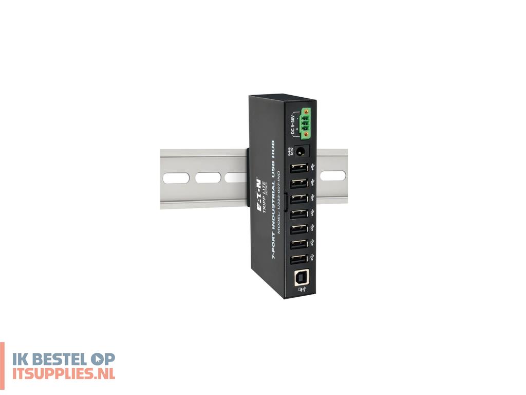 0042593-tripp_lite_u223-007-ind_interface_hub_480_mbits_zwart