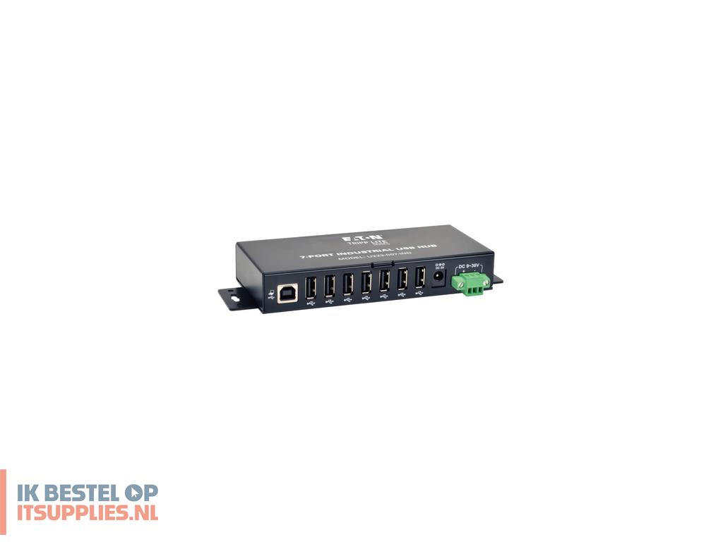 0045230-tripp_lite_u223-007-ind_interface_hub_480_mbits_zwart