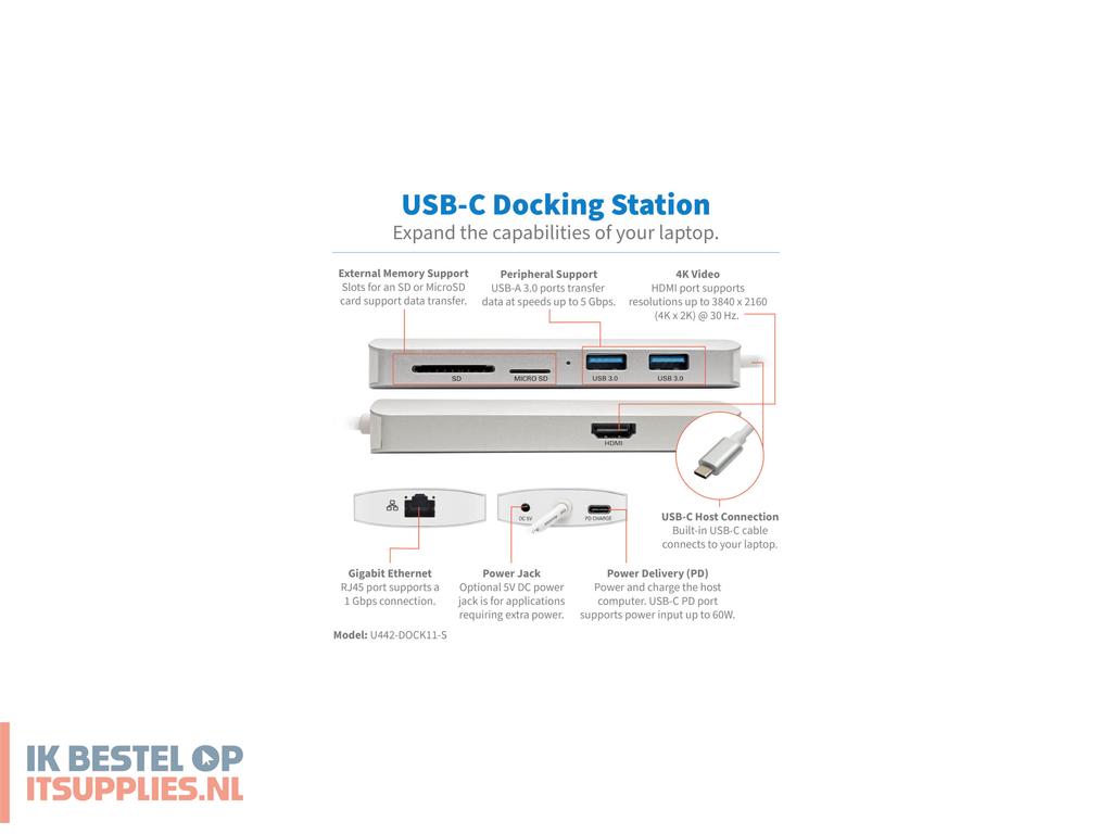 0240651-refurbished_tripp_lite_u442-dock11-s_laptop_dock_poortreplicator_usb_32_gen_2_31_gen_2_type-c_zilver