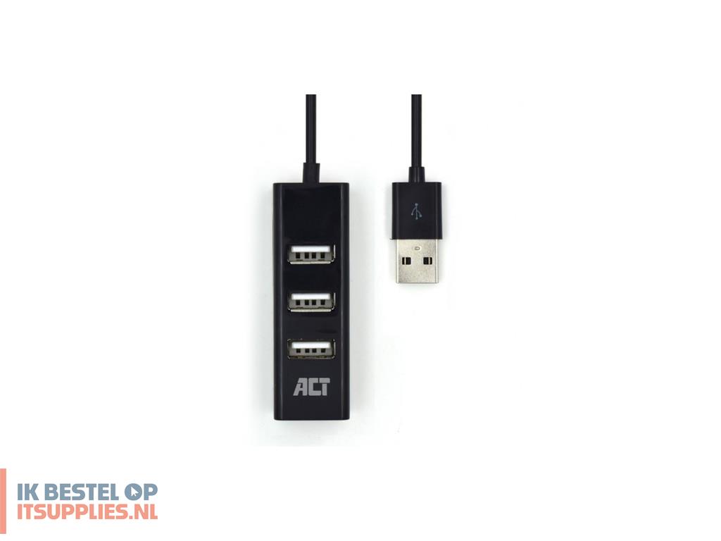 4627175-act_ac6205_interface_hub_usb_20_480_mbits_zwart