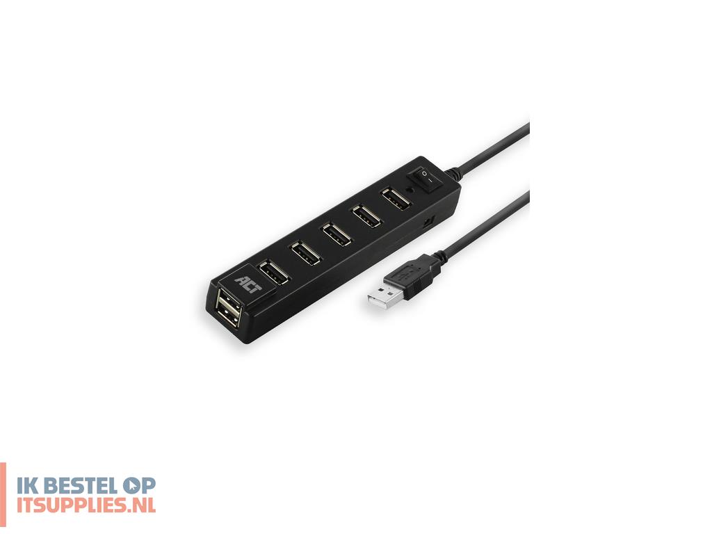 4559340-act_ac6215_interface_hub_usb_20_480_mbits_zwart