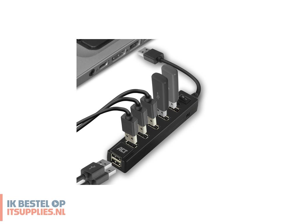 4610258-act_ac6215_interface_hub_usb_20_480_mbits_zwart