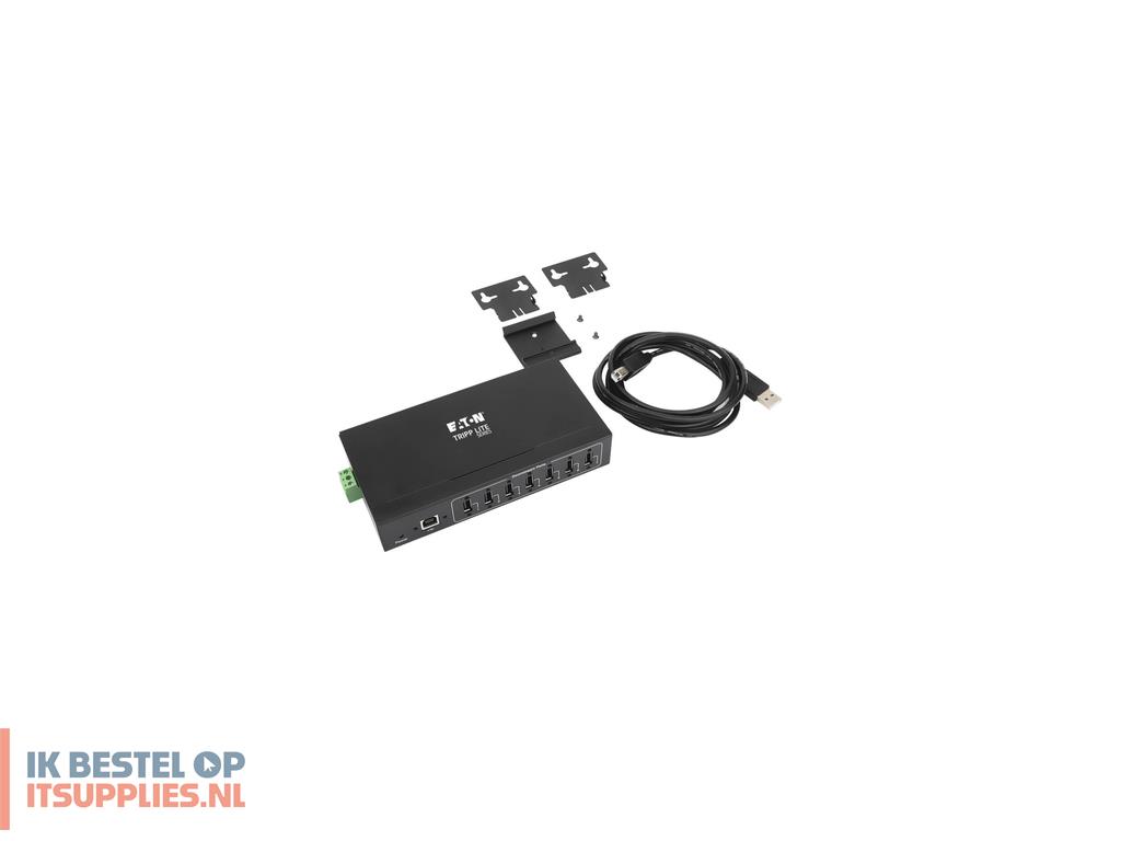 0245611-tripp_lite_u223-007-ind-1_interface_hub_usb_20_type-b_480_mbits_zwart