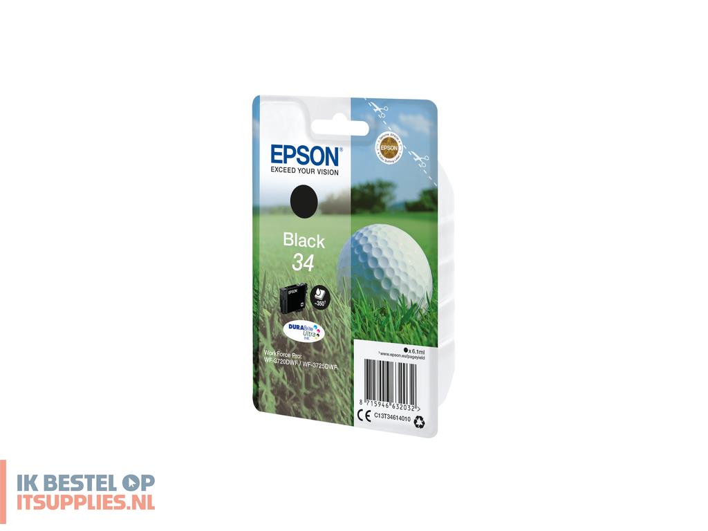 1514821-epson_golf_ball_c13t34614010_inktcartridge_1_stuks_origineel_normaal_rendement_zwart