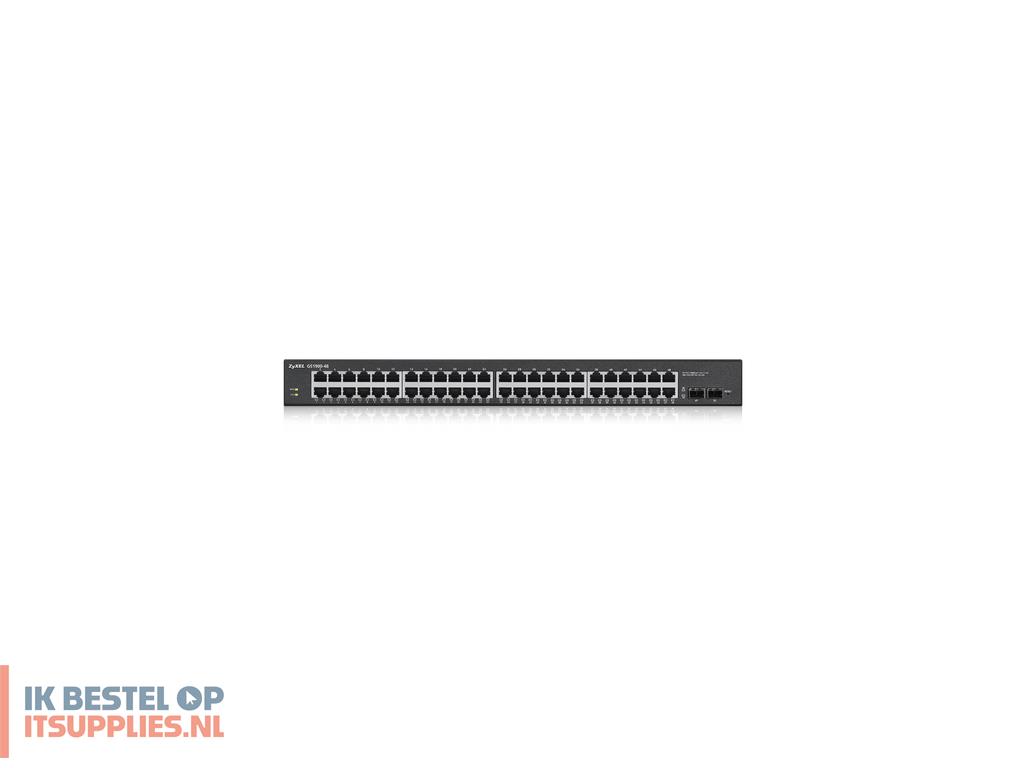4518814-zyxel_gs1900-48-eu0102f_netwerk-switch_gigabit_ethernet_101001000_zwart