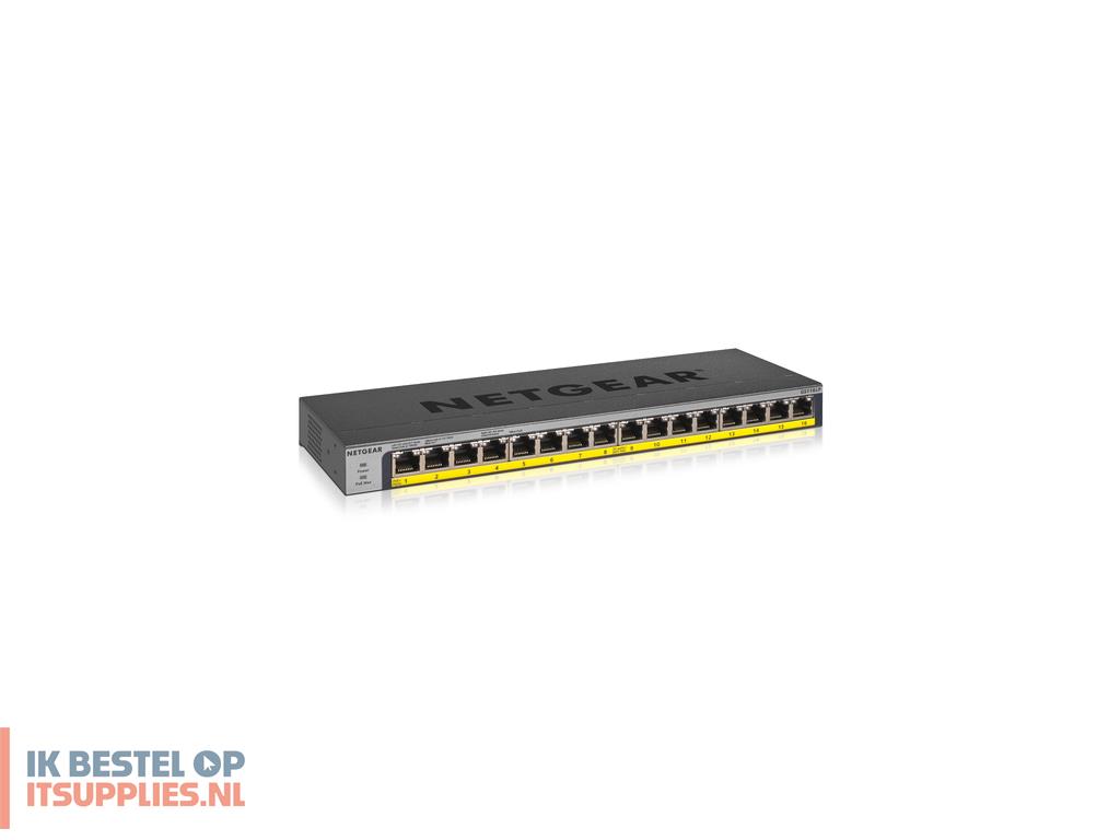 0343457-netgear_gs116lp_unmanaged_gigabit_ethernet_101001000_power_over_ethernet_poe_zwart