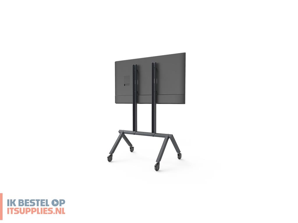 1709474-heckler_design_h714-bg_multimediawagen_-steun_zwart_vlakke_paneel_multimediawagentje