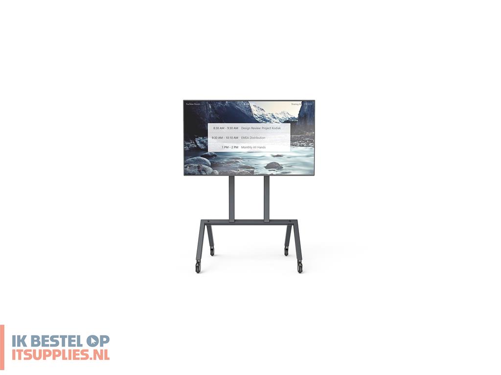 1711032-heckler_design_h714-bg_multimediawagen_-steun_zwart_vlakke_paneel_multimediawagentje