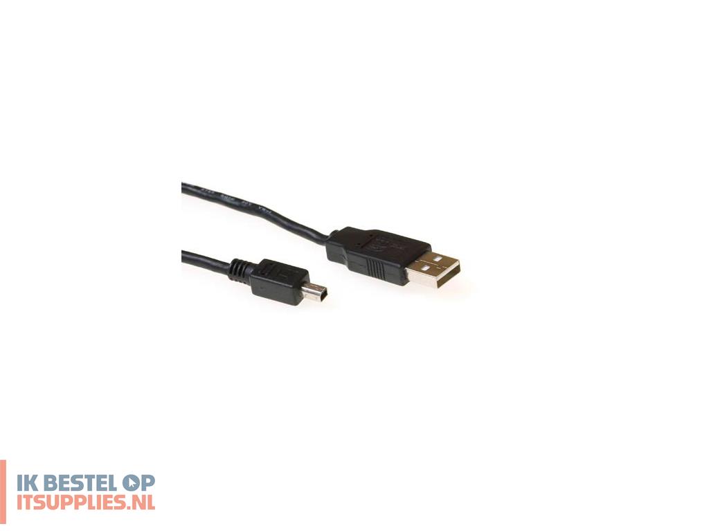 3226017-act_usb_20_a_-_4_pin_mini_b_usb-kabel_1-8_m_usb_a_mini-usb_b_zwart