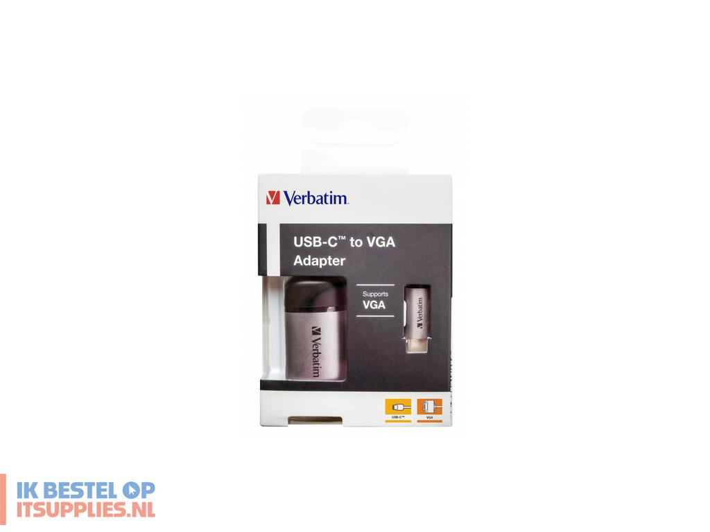 4554472-verbatim_49145_video_kabel_adapter_0-01_m_usb_type-c_vga_d-sub_zwart-_zilver