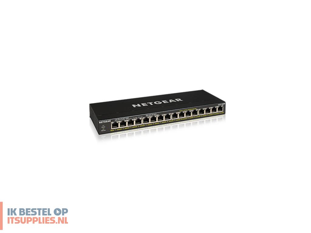 5125436-netgear_gs316pp_unmanaged_gigabit_ethernet_101001000_power_over_ethernet_poe_zwart