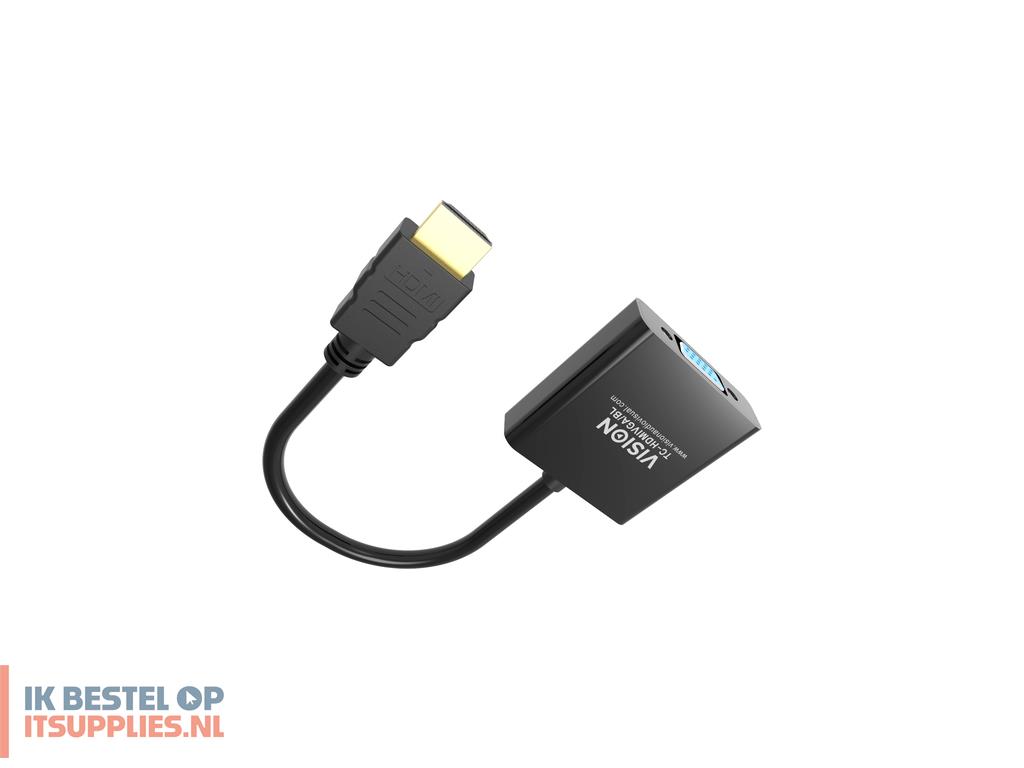 0719121-vision_tc-hdmivgabl_video_kabel_adapter_0-23_m_hdmi_type_a_standaard_vga_d-sub_zwart