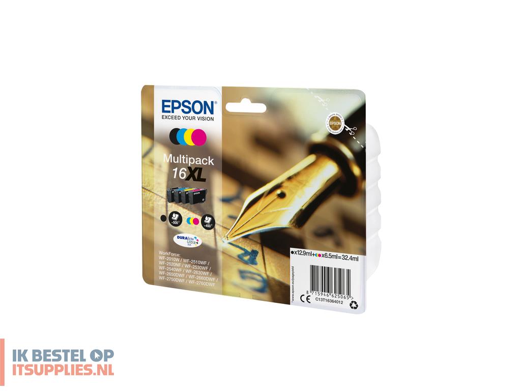 2016246-epson_pen_and_crossword_c13t16364022_inktcartridge_1_stuks_origineel_zwart-_cyaan-_magenta-_geel