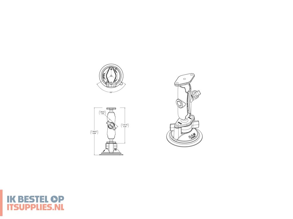 1522693-ram_mounts_ram-b-166u_montagekit_zwart_aluminium