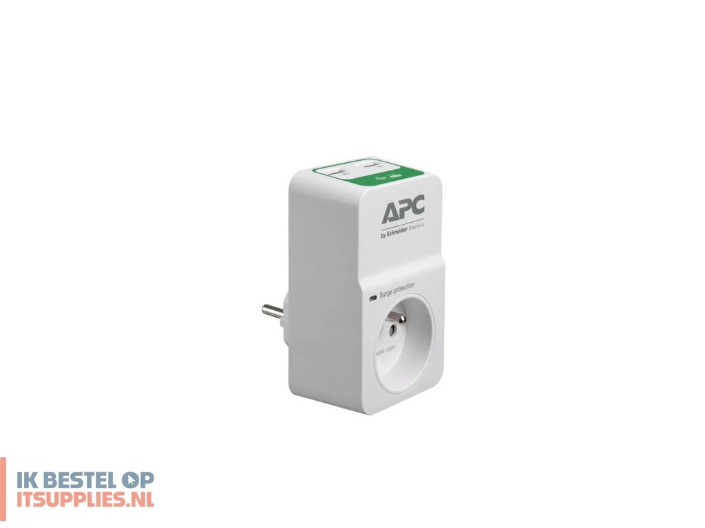 4650752-apc_pm1wu2-fr_overspanningsbeveiliging_wit_1_ac-uitgangen_230_v