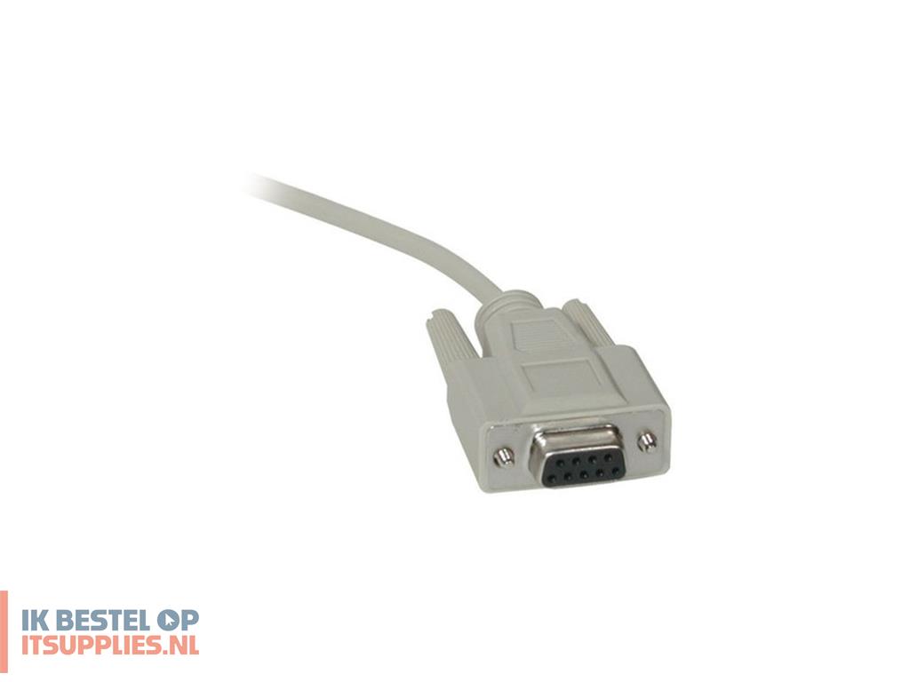 3207385-c2g_1ft_db9_mf_extension_cable_-_beige_seriele_kabel_0-30_m