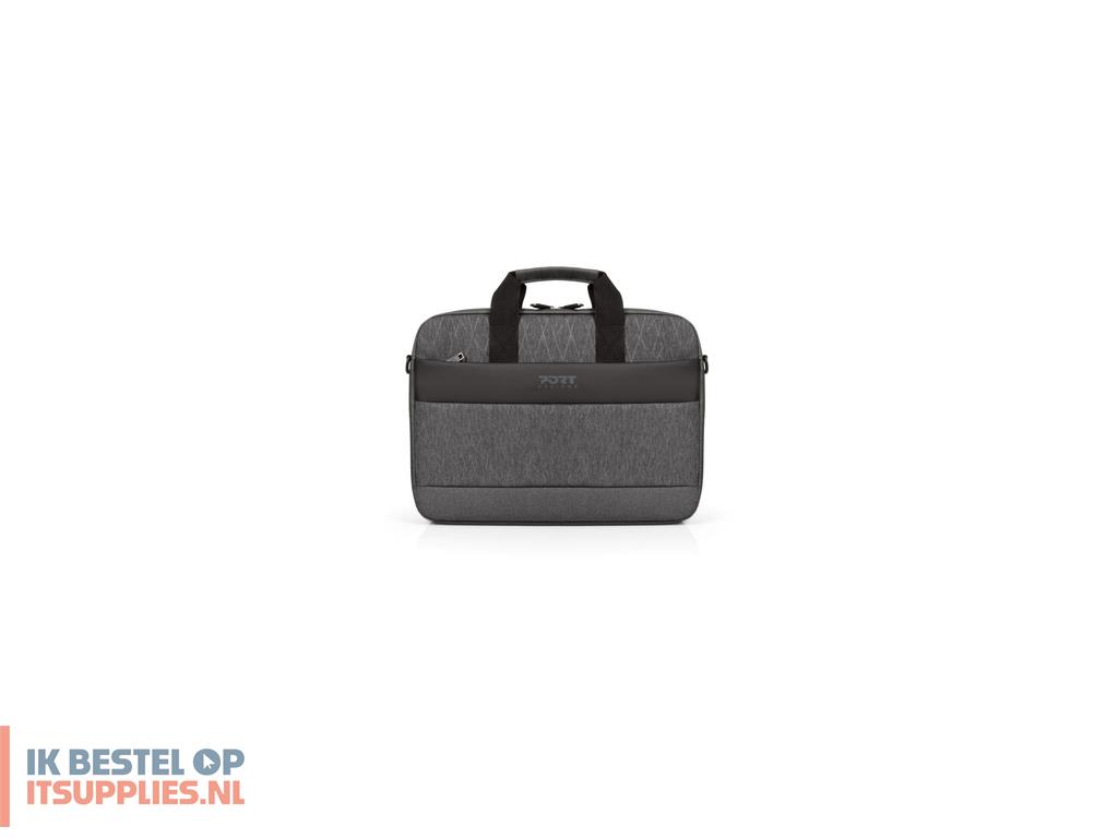 0241848-refurbished_port_designs_boston_tl_39-6_cm_156_tas_met_bovensluiting_grijs