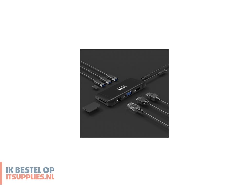 0228511-port_designs_901913_interface_hub_usb_20_type-c_5000_mbits_zwart