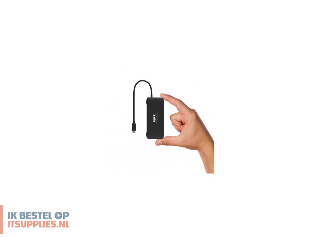 0235931-port_designs_901913_interface_hub_usb_20_type-c_5000_mbits_zwart