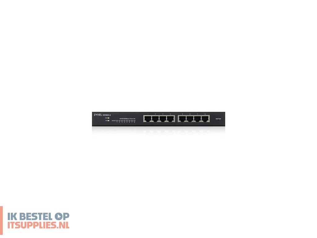5020612-zyxel_gs1900-8_managed_l2_gigabit_ethernet_101001000_zwart