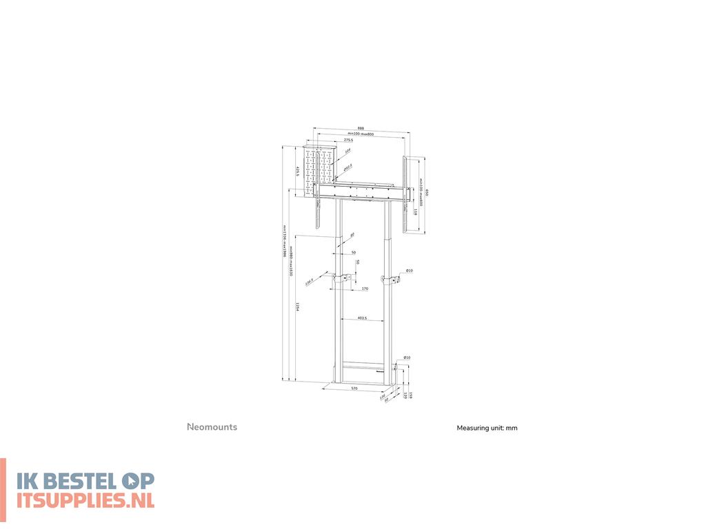 2211426-neomounts_wl55-875wh1_bevestiging_voor_signage-beeldschermen_2-54_m_100_wit