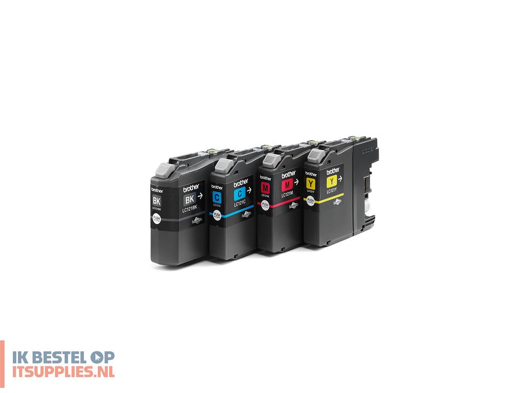 0104161-brother_lc121valbpdr_inktcartridge_4_stuks_origineel_zwart-_cyaan-_magenta-_geel