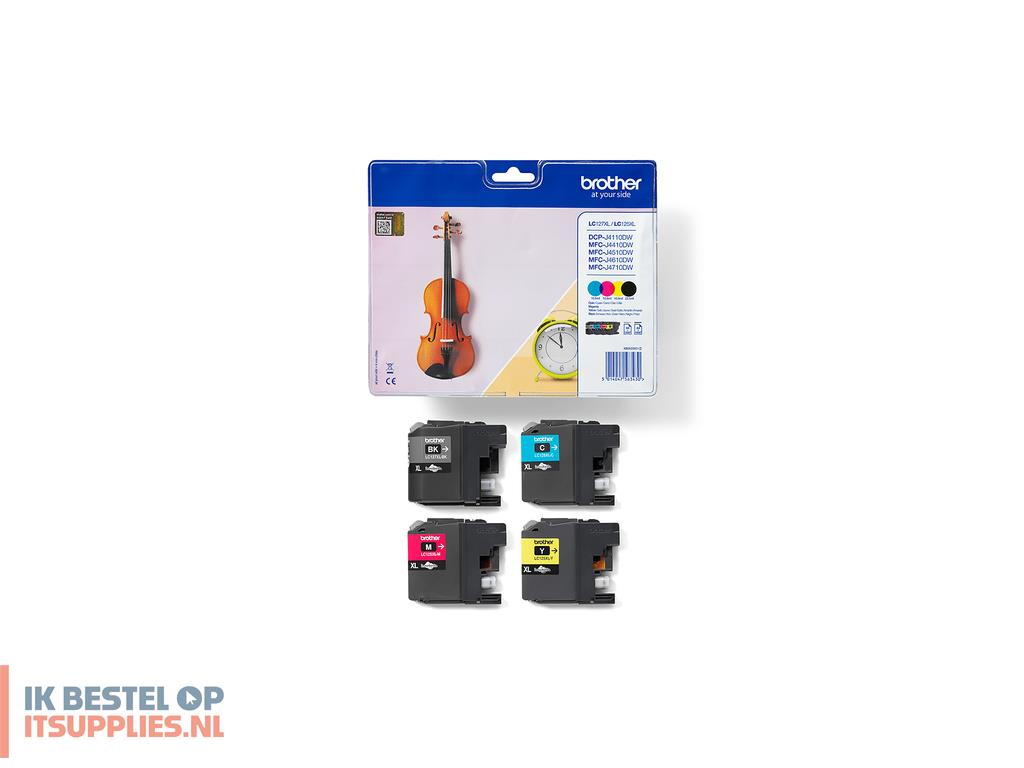 0250910-brother_lc-127xlvalbpdr_inktcartridge_4_stuks_origineel_zwart-_cyaan-_magenta-_geel