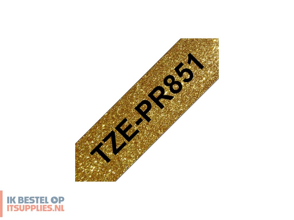 0059489-brother_tze-pr851_labelprinter-tape_zwart_op_goud