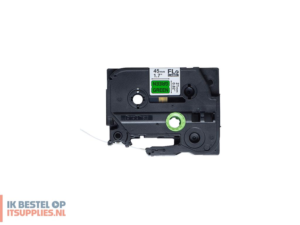 0213459-brother_fle-7511_labelprinter-tape_zwart_op_groen