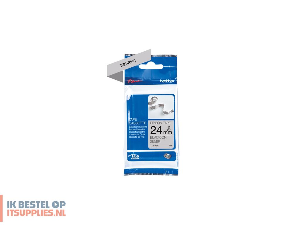 3248085-brother_tze-r951_labelprinter-tape_zwart_op_zilver