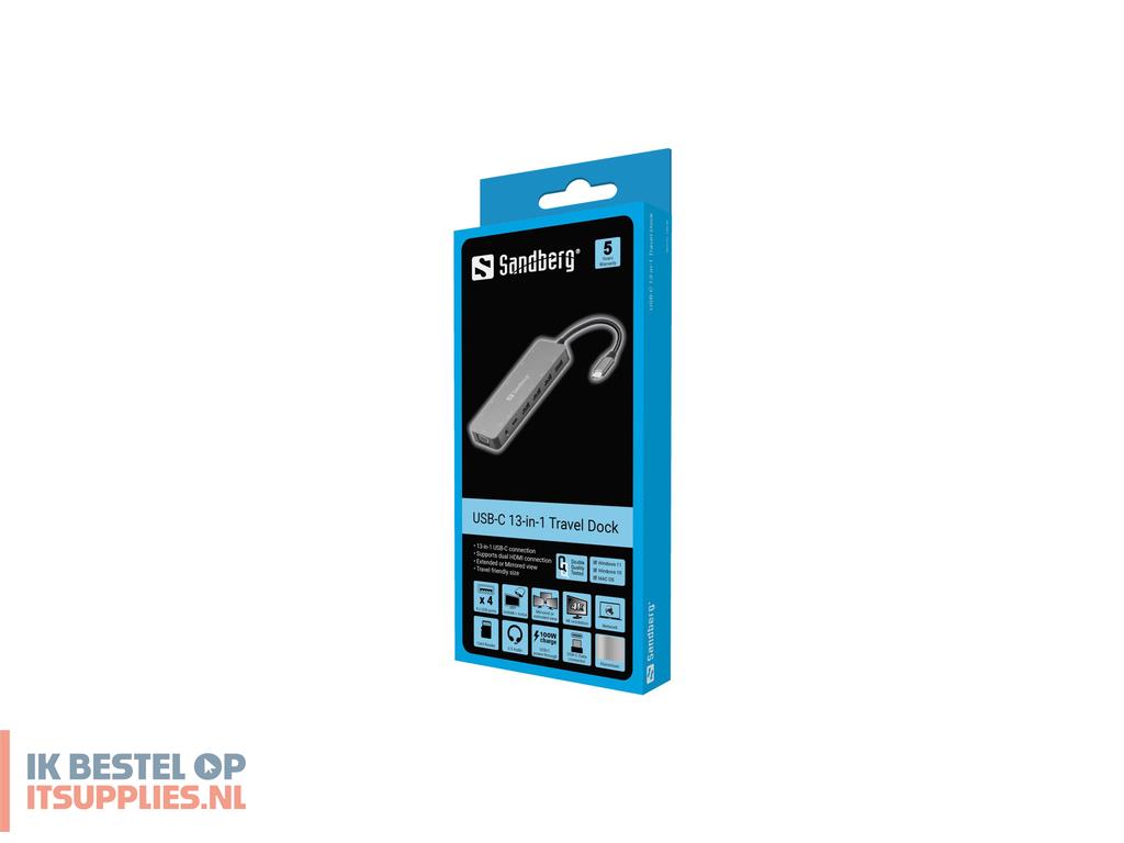 4600491-sandberg_136-45_laptop_dock_poortreplicator_docking_usb_type-c_aluminium