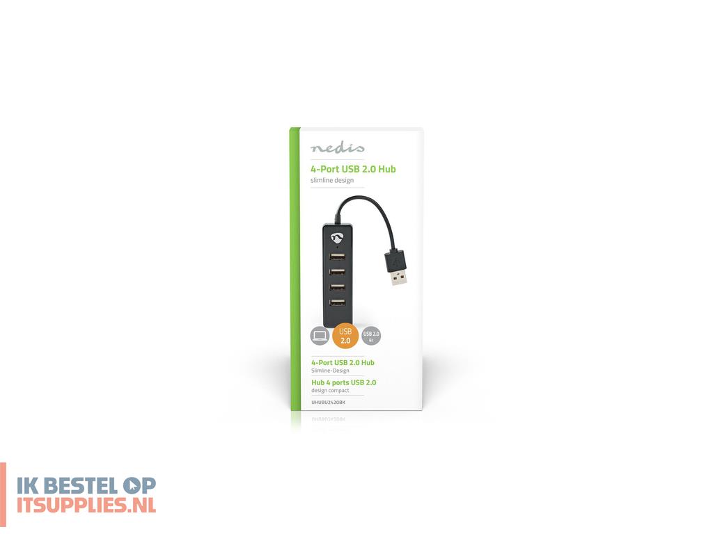 3228044-nedis_uhubu2420bk_interface_hub_usb_20_480_mbits_zwart