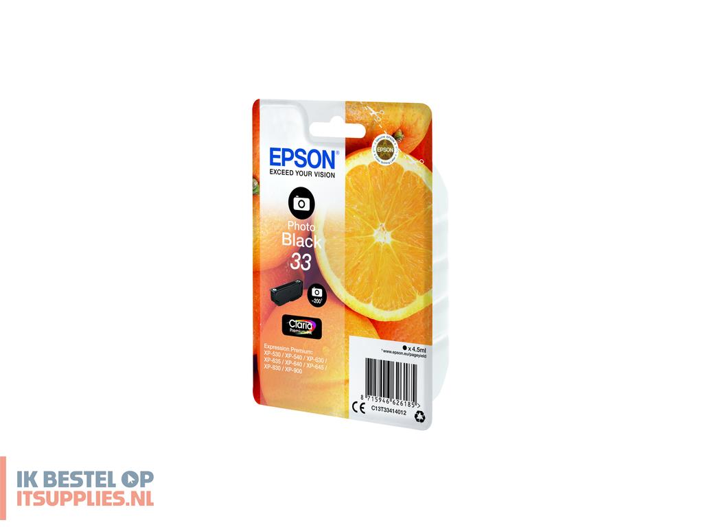 1717036-epson_oranges_c13t33414022_inktcartridge_1_stuks_origineel_foto_zwart
