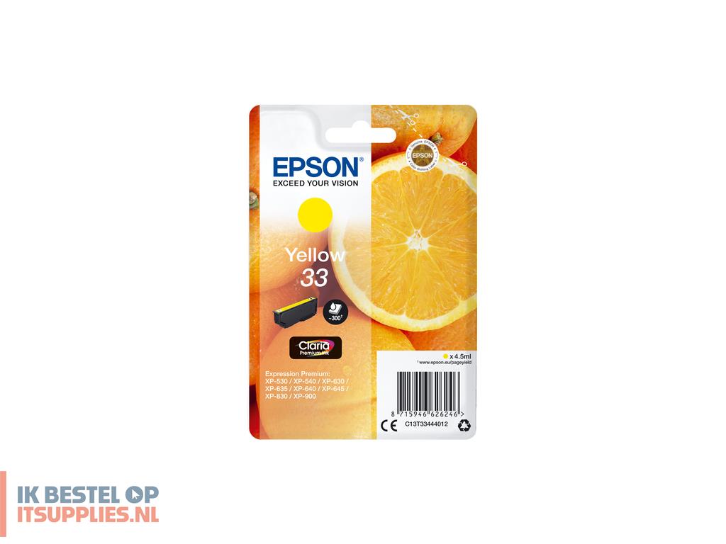 5204760-epson_oranges_c13t33444022_inktcartridge_1_stuks_origineel_geel