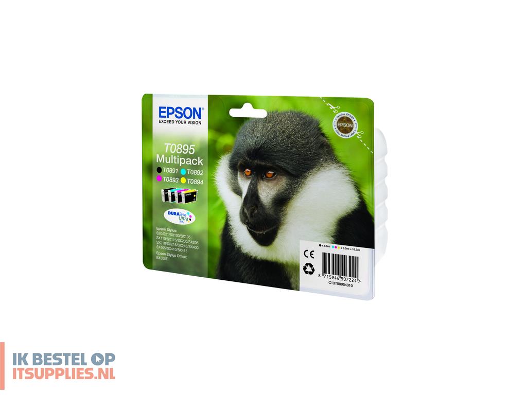 1537618-epson_monkey_t0895_inktcartridge_1_stuks_origineel_zwart-_cyaan-_magenta-_geel