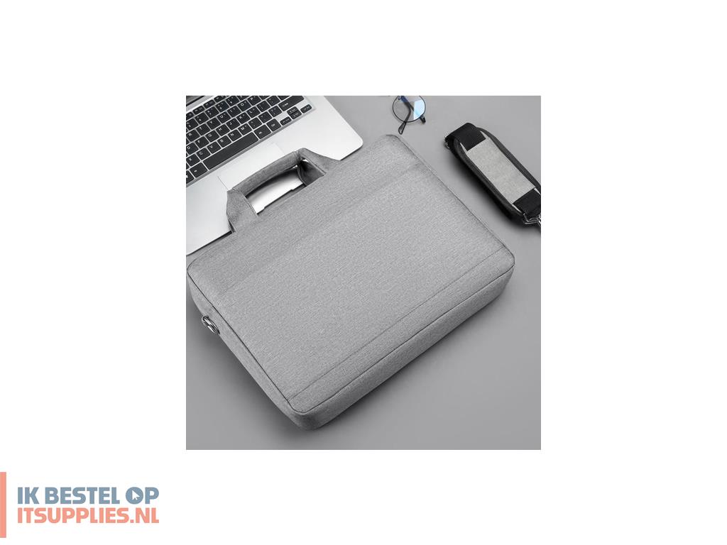 3144175-estuff_glb201622_laptoptas_39-6_cm_156_tas_met_bovensluiting_grijs