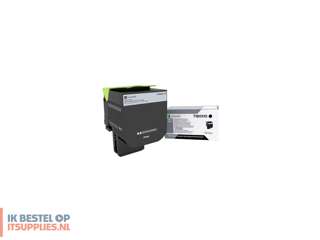 3944509-lexmark_71b0x10_tonercartridge_1_stuks_origineel_zwart