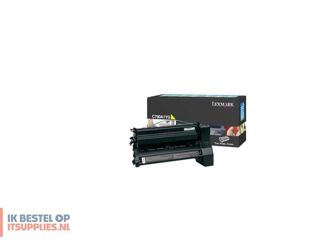 0825691-lexmark_c780a1yg_tonercartridge_1_stuks_origineel_geel