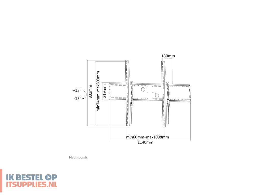 5357503-neomounts_lfd-w2000_tv-bevestiging_2-54_m_100_zwart