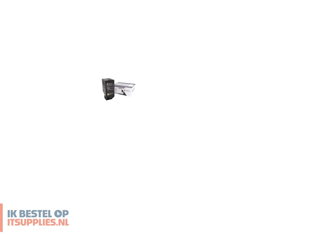 4705862-lexmark_75b0040_tonercartridge_1_stuks_origineel_geel